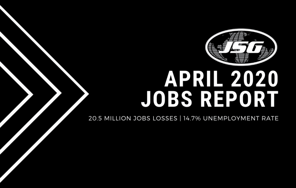 April 2020 Jobs Report Jobs Fall by 20.5 Million Johnson Service Group