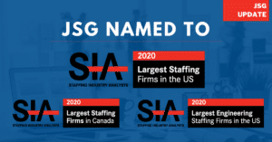 JSG Named to Three of Staffing Industry Analysts’ (SIA) Lists